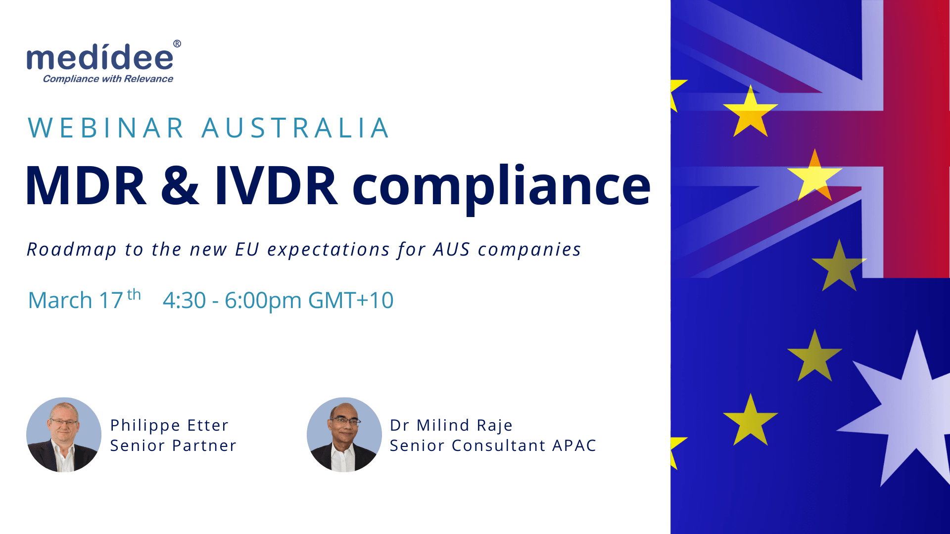 [WEBINAR] MDR & IVDR compliance for Australian companies - March 17th 2022