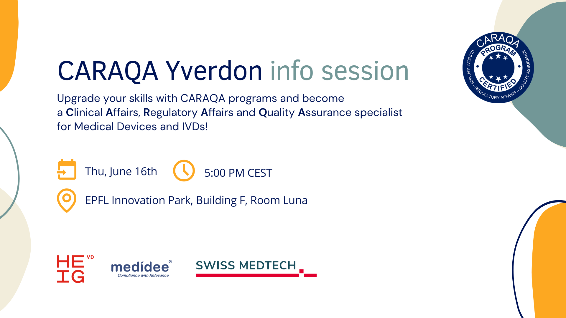 CARAQA Yverdon - Info Session - June, 16th